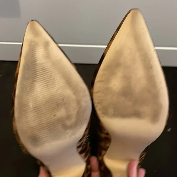 Marc Fisher Women's Mayaely Calf Hair High-Heel Booties SZ 9 EUC - Picture 4 of 13